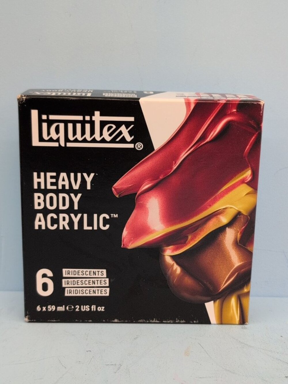 Liquitex Heavy Body Acrylic Paint Set 6 x 59ml Iridescent Colors Set